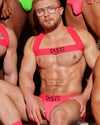 Neon Chest Harness Pink