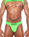 Neon Green Jockstrap, Harness & Socks Set