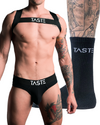 Signature Black Briefs, Harness & Socks Set