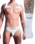 Signature White Briefs, Harness & Socks Set