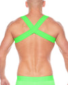 Neon Chest Harness Green | Gay Harness