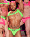 Neon Chest Harness Green | Gay Harness