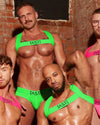 Neon Chest Harness Green | Gay Harness