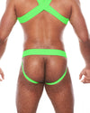 Neon Green Jockstrap, Harness & Socks Set | Gay Underwear Set