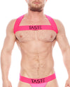 Neon Pink Briefs, Harness & Socks Set | Gay Underwear Set