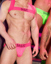 Neon Pink Jockstrap, Harness & Socks Set | Gay Underwear Set