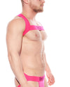 Neon Pink Jockstrap, Harness & Socks Set | Gay Underwear Set