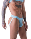 Candy Blue Jockstrap, Harness & Socks Set | Gay Underwear Set