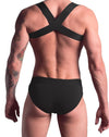 Signature Black Briefs, Harness & Socks Set | Gay Underwear Set