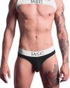 Signature Brief Black on White | Gay Brief