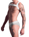 Signature Grey on White Brief | Gay Brief