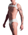 Signature White Briefs, Harness & Socks Set | Gay Underwear Set