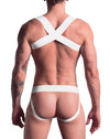 Signature White Jockstrap, Harness & Socks Set | Gay Underwear Set