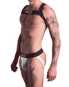 Signature White on Black Jockstrap | Gay Jockstrap